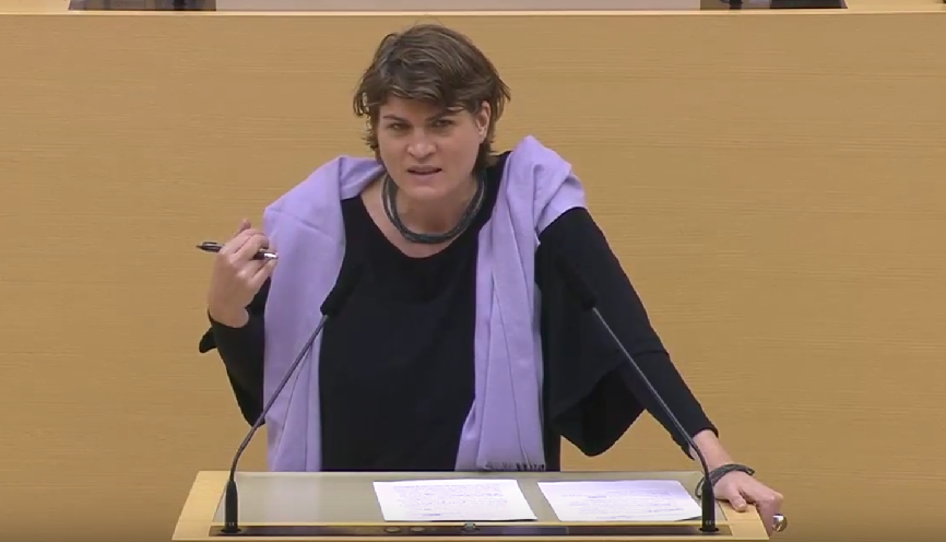 Claudia Stamm im bayerischen Landtag am 30.01.2018