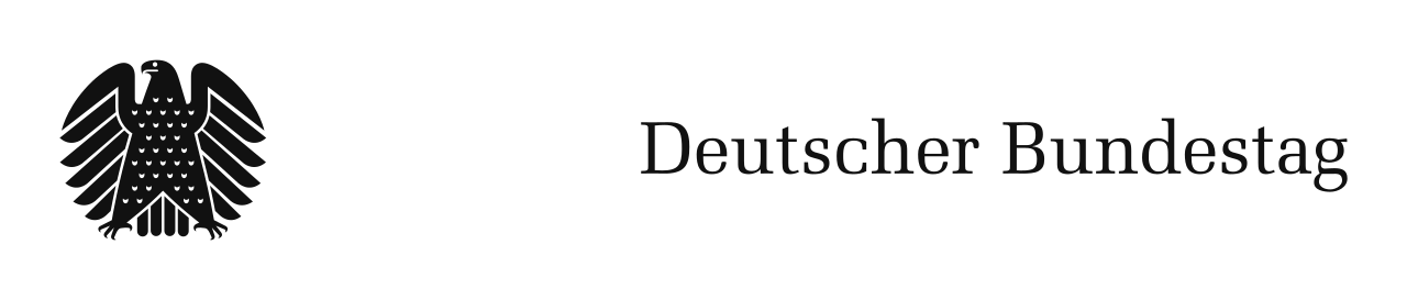 Logo Deutscher Bundestag mit Schrift